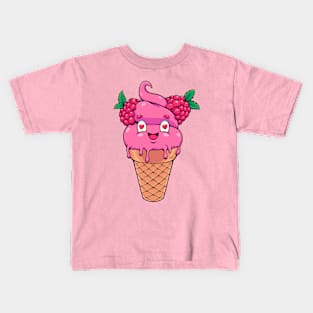 Raspberry Sorbet Ice Cream Kids T-Shirt